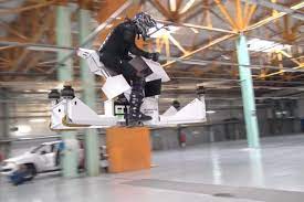 Watch This Hoverbike Go For A Gloriously Scary Ride Drone Electric Power Quadcopter