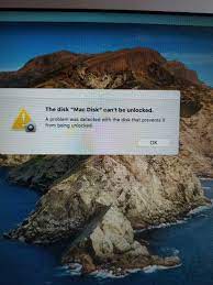 I didn't set up any password for this, so i don't know what should it be. The Disk Mac Disk Can T Be Unlocked Comunidad De Apple