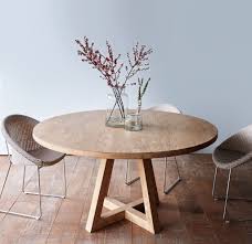 Small Round Wooden Table Background Can Be The Sound For The Whole Room And Is Background R In 2020 Circular Dining Table Teak Dining Table Wooden Dining Tables
