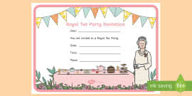Create your own tea party invitation cards in minutes with our invitation maker. Afternoon Tea Invite Template Primary Resources
