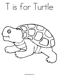 All color musical coloring page tortoise this pages free desert cute. T Is For Turtle Coloring Page Twisty Noodle