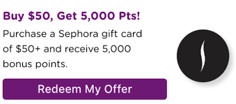 Find deals on products in gift cards on amazon. Targeted Bitmo Buy 50 Sephora Gift Card Get 7 000 Total Perk Points 7 Gc Galore