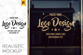 Storefront Window Logo Mockup Logo Mockup Storefront Signs Store Fronts