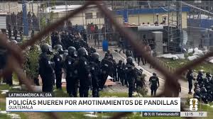 Ola de violencia en Guatemala: nueve policías asesinados en pocas horas  tras motines en cárceles, este domingo. El presidente Bernardo Arévalo de  León decretó estado de sitio., Latinoamérica al Día, ...