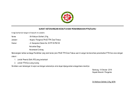 We did not find results for: Doc Surat Keterangan Kebutuhan Penambahan Ptk Guru Ade Suparman Academia Edu