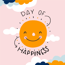 Cute Sun Smiling With Clouds To Day Of Happiness 374945 Vector Art at  Vecteezy
