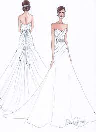 Custom Wedding Gown Illustration Front And Back In 2021 Wedding Dress Sketches Dress Sketches Dress Design Sketches