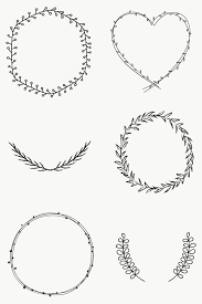 Black And White Transparent Floral Wreath Png Black Leafy Frame Set Transparent Png Free Image By Rawpixel Com Marinemynt