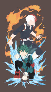 1440 x 2560 png 2030 кб. Shoto Todoroki Izuku Midoriya Minimalist 4k Wallpaper 5 217