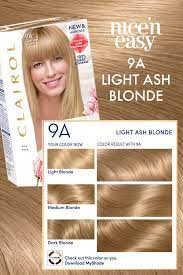 Light Ash Blonde Nice N Easy Hair Color Hair Color Shades Hair Color Swatches