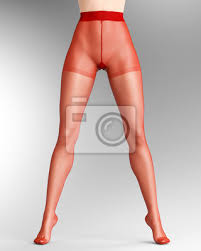 Long slender sexy legs woman nylon pantyhose. leinwandbilder • bilder  intime, Nylon, Unterwäsche | myloview.de