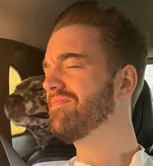 Could anyone help by editing this to make it look like he's walking  something a lot smaller or possibly not even a dog. Funnier the better 🤣  thanks in advance!