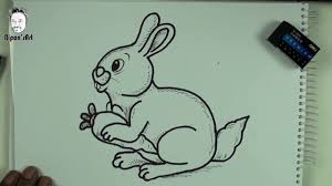 Get this cartoon pencil drawing printed and let the kids color it to as per their imagination to enhance their drawing creativity. How To Draw And Color Cartoon Bunny Rabbit Easy Ripon S Art Cartoon Bunny Cartoon Illustration Drawings