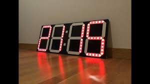 Diy Big Digital Clock Youtube Check out our digital wall clock selection for the very best in unique or custom, handmade pieces large farmhouse wall clocks, handmade shiplap wood beach theme coastal wall clock.