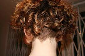 Lovely Dyed Locks Short Hair Styles Curly Hair Styles Short Curly Hair