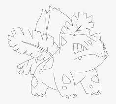 Dltk's crafts for kids pokemon posters and coloring pages. Ivysaur Coloring Page Dibujos De Ivysaur Hd Png Download Kindpng