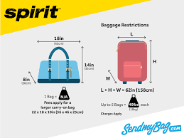 spirit airlines baggage allowance for carry on checked