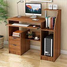 If your work involves a desktop, then an executive desk or a computer desk will work for you. Computer Desk With Drawers And Speaker Shelves Pc Laptop Table Computer Desk Wood Compute Computer Table Design Home Office Computer Desk Wooden Computer Desks