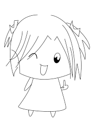 Licorne dessin et coloriage balises kawaii dessin licorne. Coloriage Petite Fille Coloriages Gratuits A Imprimer Dessin 10353