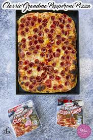 Iconic Grandma Style Pan Pizza With Pepperoni Cups Recipe Pepperoni Pan Pizza Pizza