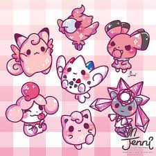2 091 Likes 24 Comments J E N N I Jennillustrations On Instagram Drew Some Fairy Type Pokemon Fairy Type Pokemon Cute Pokemon Wallpaper Pokemon
