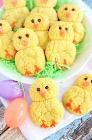 Petits Gateaux Poussins Recettes De Paques Idee Dessert Paques Gateau De Paques