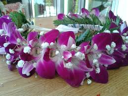 Another reason leis are so special is because of their fascinating cultural history. All Purple Orchid Haku Haku Flower Crown Lei