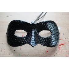 Chat Noir From Miraculous Ladybug Leather Mask Made To Order Leather Mask Chat Noir Plain Black