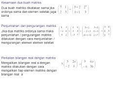 Banyaknya kolom matriks pertama sama dengan banyaknya baris matriks kedua. Matriks Definisi Matriks Adalah Kelompok Bilangan Yang Disusun Dalam Suatu Jajaran Berbentuk Persegi Atau Persegi Panjang Yang Terdiri Dari Baris Dan Kolom Ppt Download