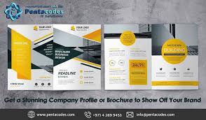 We Can Create A Stunning Company Profile And Brochure For Your Business Call Us Right Away Companyprofiledes Business Brochure Brochure Mockup Free Brochure