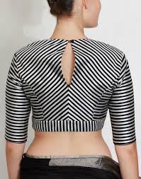 Black And White Striped Saree Blouse Black White Stripe Blouse Black White Striped Blouse White Shirts Women Striped Blouse