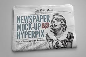 Free tabloid newspaper mockup for presenting final layout of your newspaper and ad designs. Newspaper Mockup Free Download Psd Template Hyperpix