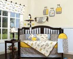 Brown Yellow Airplane 13pc Crib Bedding Set Baby Boy Nursery Quilt Bumper Diaper Ebay