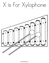 By best coloring pagesfebruary 14th 2021. X Is For Xylophone Coloring Page Twisty Noodle