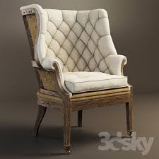 3d Models Arm Chair Restoration Hardware Deconstructed 19th C English Wing Chair Diy Furniture Chair Armchair Furniture Deconstructed Chair
