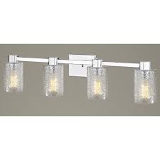 4 Light Ice Glass Bathroom Vanity Light Chrome At Destination Lighting Glass Bathroom Bathroom Lighting Bathroom Vanity Lighting