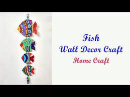 The most common fish wall decor material is paper & cardboard. Cardboard Fish Wall Hanging Craft Ll Diy Ll Best Out Of Waste Ll Easy Cardboard Decor L Home Craft Yo Wall Hanging Crafts Cardboard Decor Wall Decor Crafts