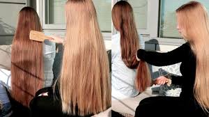 Ultimate guide to growing long hair: Realrapunzels Nora Brushing Very Long Brown Hair Youtube