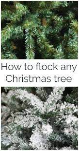Diy Flocked Christmas Tree Flocked Christmas Trees Diy Christmas Tree Fake Christmas Trees