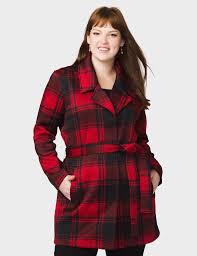 Dressbarn Westport Plus Size Buffalo Plaid Coat Plaid Coat Fashion Plus Size Fashion