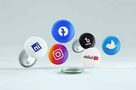 medios de comunicación social, redes sociales, iconos, símbolo,  ilustración, firmar, vector, azul, éxito, circulo, diseño | Pikist