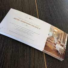 Free motel and hotel voucher programs. Megabon Hotel Kempinski Palace Gift Voucher Design On Behance