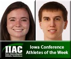 Central's Davis, Adelman Named IIAC Athletes of the Week