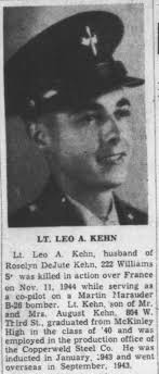 2LT Leo August Kehn (1922-1944)