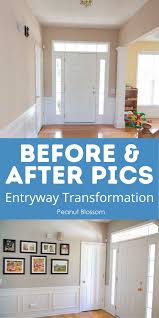 The best way to add glamour to the entryway is to install lighting. Dining Room Entryway Transformation Peanut Blossom