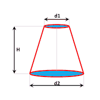 Kerucut terpancung adalah kerucut yang dipotong oleh bidang yang sejajar dengan bidang … www.webstatschecker.net/stats/keyword/rumus_bentangan_kerucut images for rumus bentangan. Cara Menghitung Corong Cone Kones Kerucut Terpotong Dalam Fabrikasi Arsip Teknik