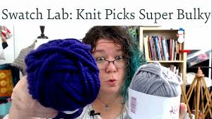100 grams for 137 yards. Swatch Lab Knit Picks Mighty Stitch Super Bulky 20 Wool 80 Acrylic Youtube
