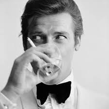 Caroline Munro with Sir Roger Moore and Barbara Bach in The Spy Who Loved  Me.