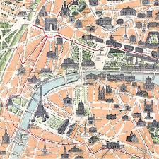 Karte, stadtplan paris viamichelin paris metro maps paris by train. Puzzle Aus Handgefertigten Holzteilen Stadtplan Von Paris 30 Teile Puzzle Michele Wilson Puzzle Online Kaufen