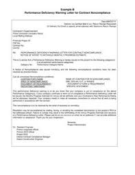 Performance Deficiency Warning Letter For Non Compliance Sk How To Write A Performance Deficiency Warning Letter For No Lettering Templates Business Template